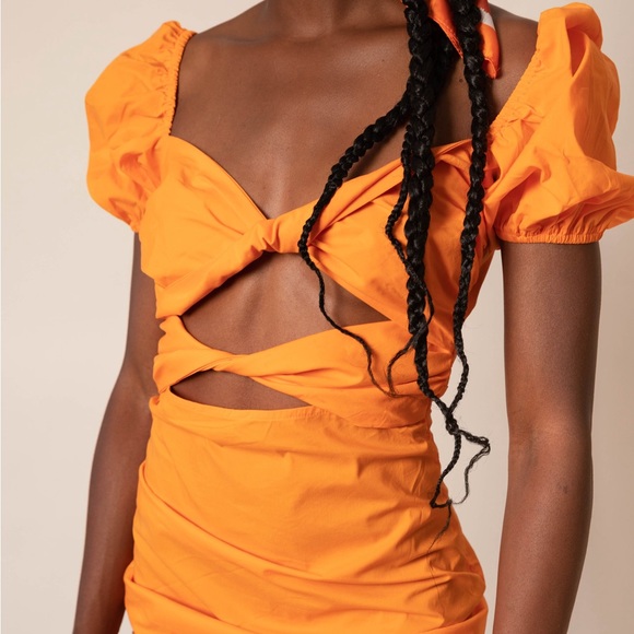 Orange mini dress - Picture 5 of 8